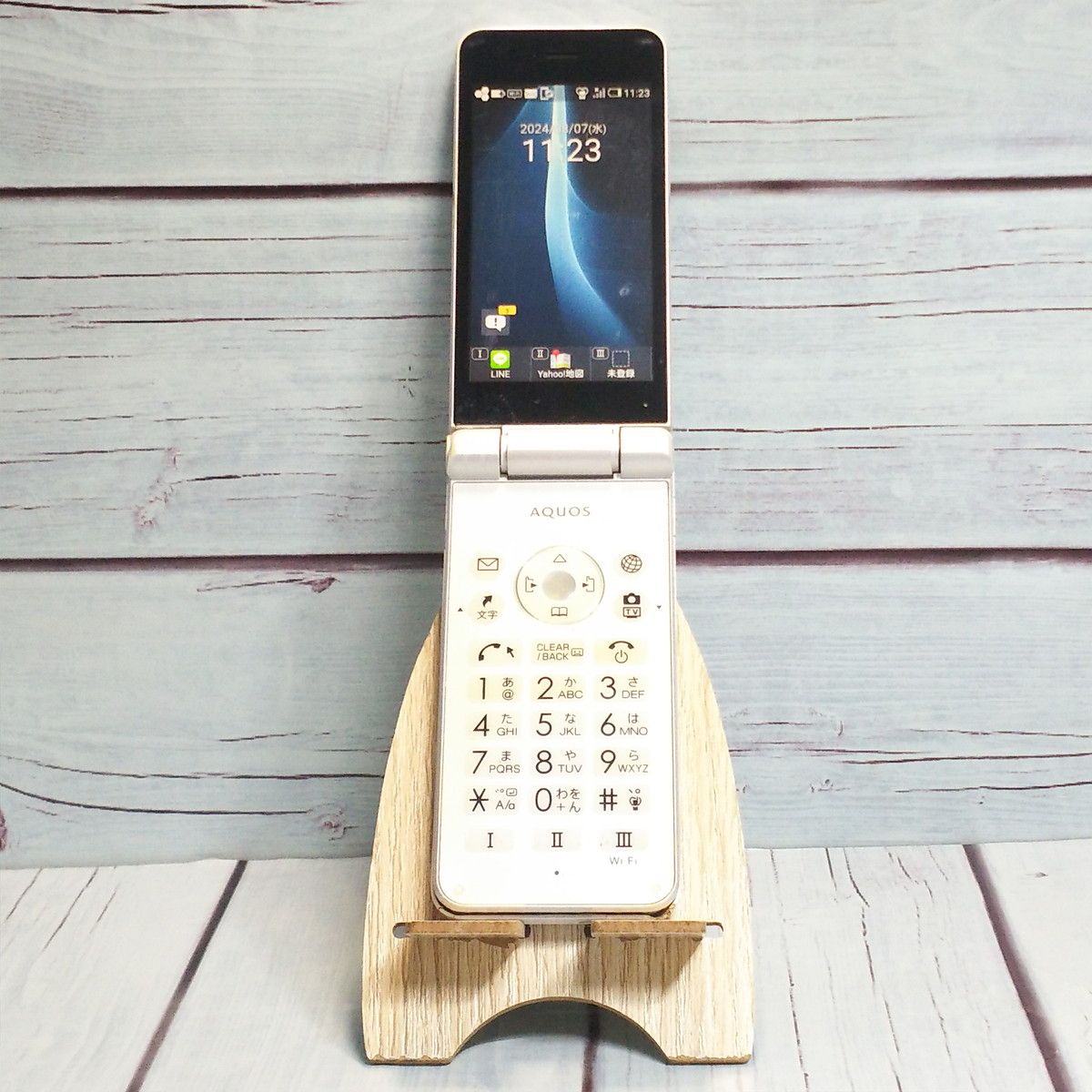 【送料無料】Softbank 601SH AQUOS ケータイ2 WHITE ホワイト 本体 白ロム [訳あり] SIMロック解除済み SIMフリー 792805