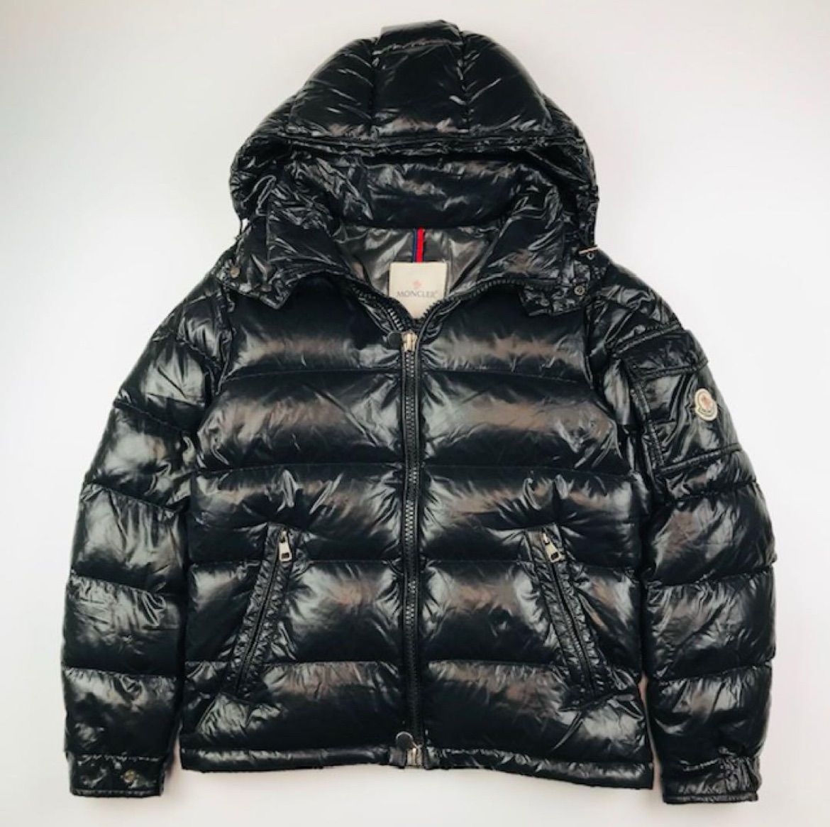 MONCLER MAYA ダウンジャケット フード付き マットネイビーT1 M