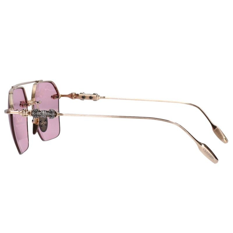 クロムハーツ FLUID フィリグリーモチーフダブルブリッジ眼鏡 メンズ  