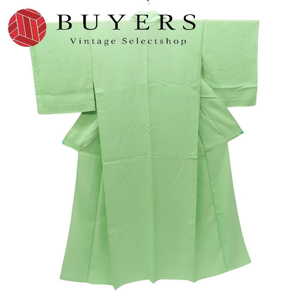 色無地 正絹 ライトグリーン 絽 夏物 和装 呉服 和服 きもの レディース 女性