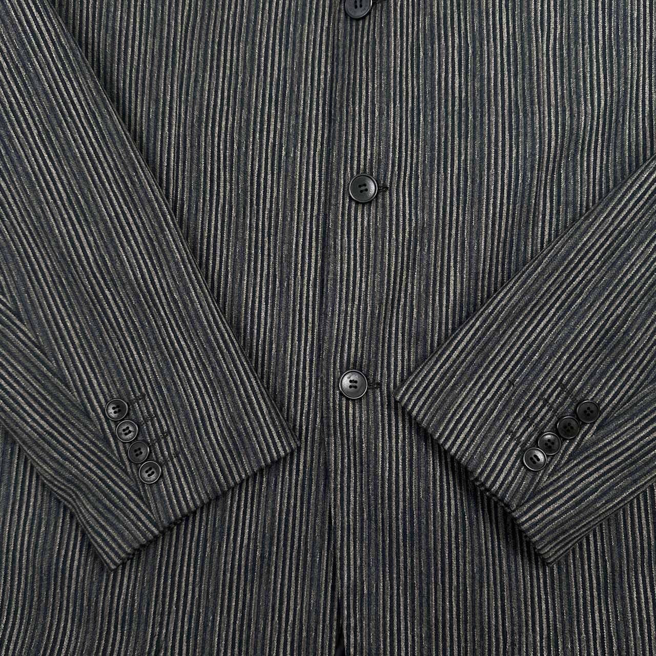 美品】 GIORGIO ARMANI LE COLLEZIONI ストライプ風 テンセル混