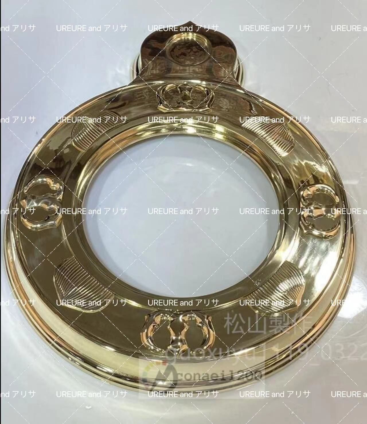 密教法具 寺院用仏具」護摩釜 真鍮製 直径約41cm 蓋付 炉(密教 密教法具 寺院用仏具」護摩釜 真鍮製 直径約41cm 蓋付 炉(密教