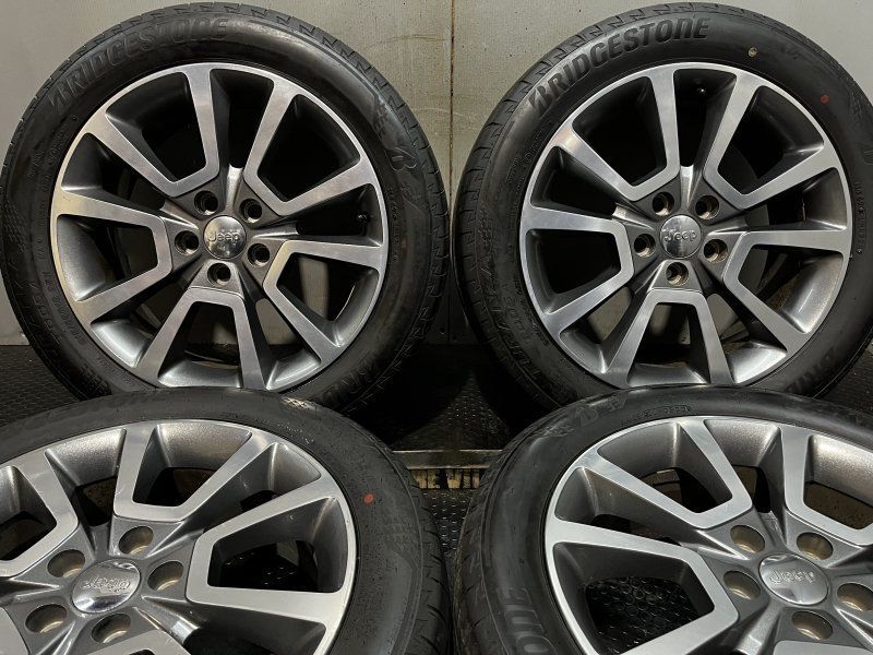BS TURANZA T005A 215|55R18 夏タイヤ Jeep MK系コンパス 純正ホイール 18インチ 4J5HPCD114.3 40 23～ バリ溝 MTI842