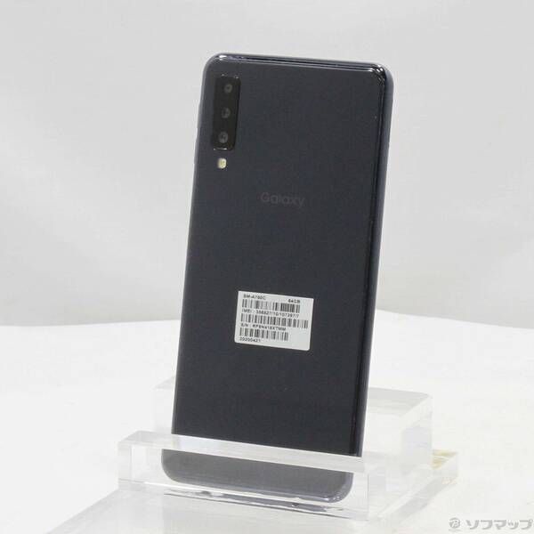 中古品〕 GALAXY A7 64GB ブラック SM-A750C 楽天 SIMフリー【368】