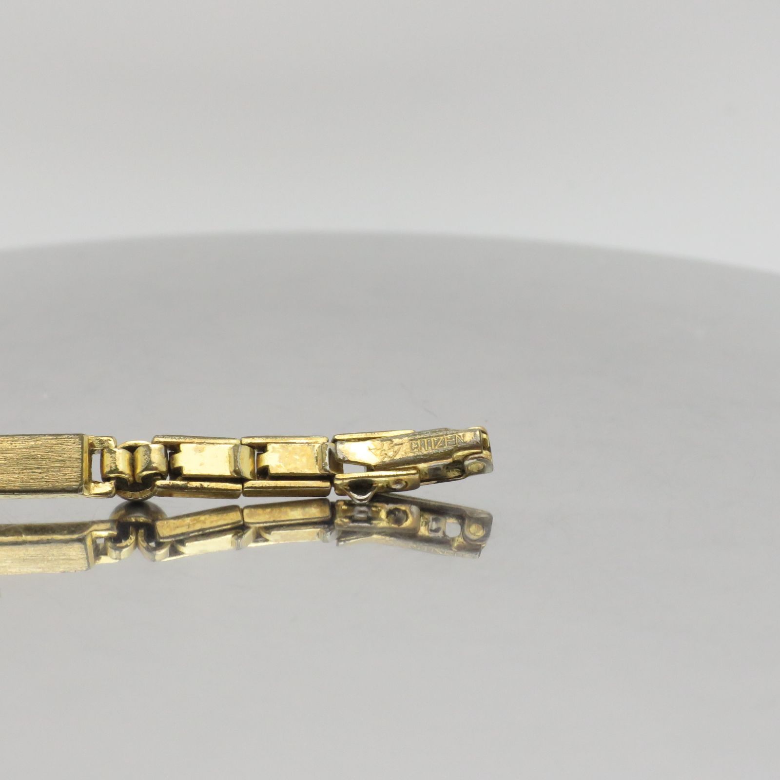 稼働品】Sマーク 鶴印 14K セイコー ブレスレットウォッチ