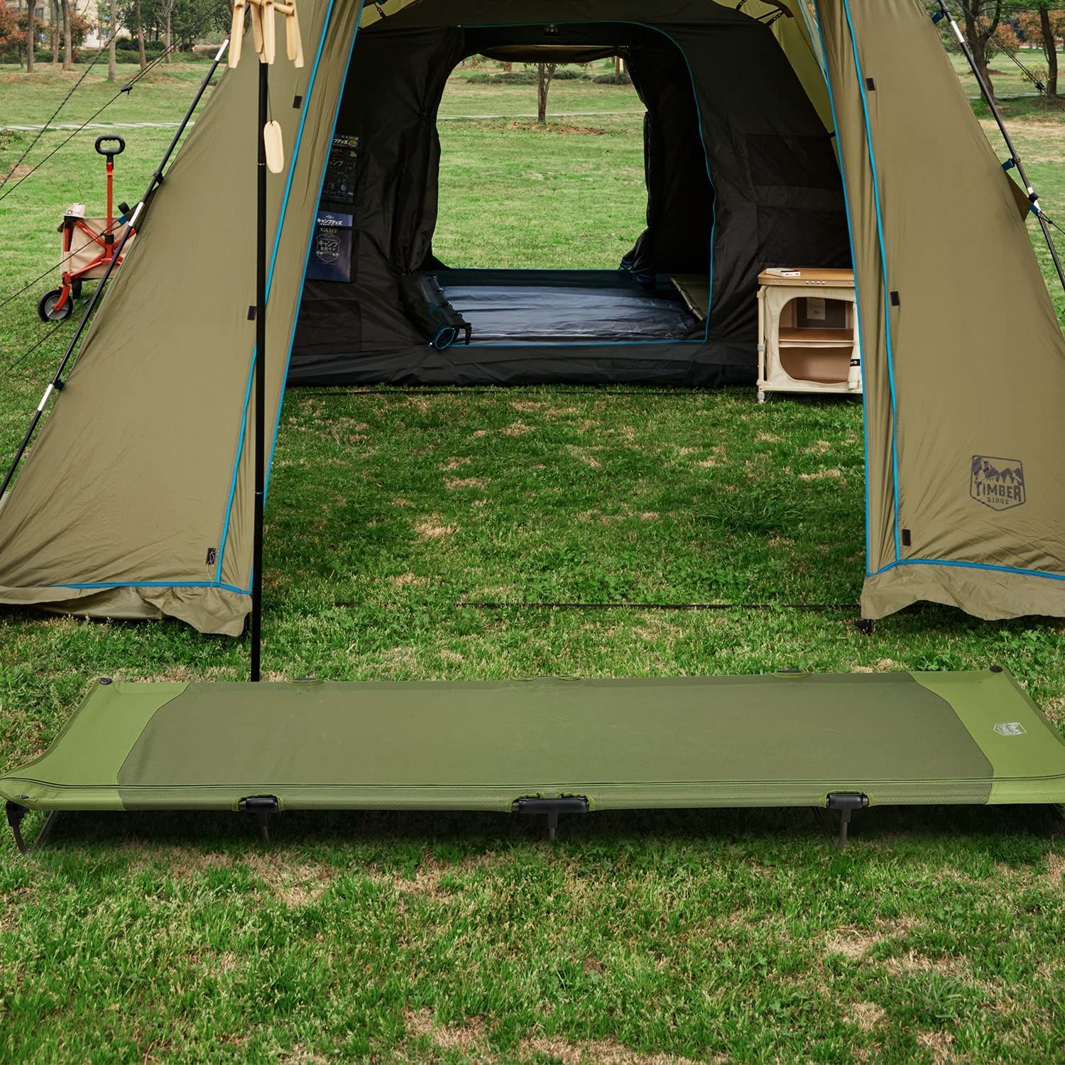 TIMBER RIDGE コット 2セット RIDGE TIMBER キャンプベッド 折り畳み