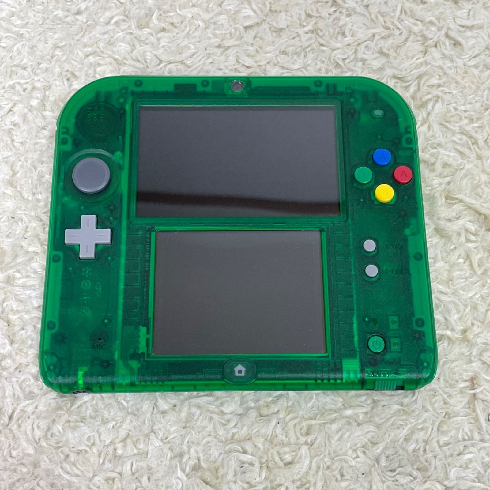 Nintendo ニンテンドー 2DS ポケットモンスター緑 パック クリアグリーン ACアダプター付き
