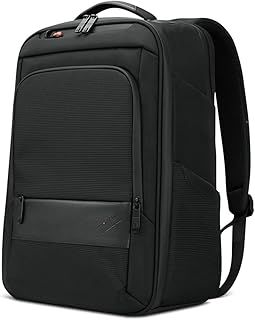 Lenovo ThinkPad プロフェッショナル 16インチバックパック ビジネスリュック 撥水加工 Airタグ収納ポケット スキミング対策用ポケット ブラック 4X41M69794
