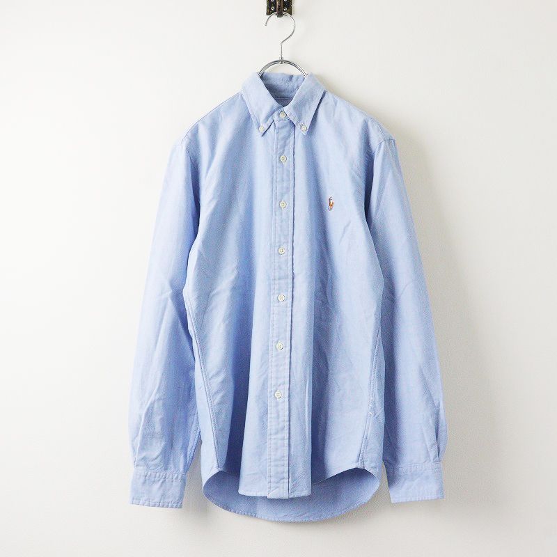 2022SS ミューズ ドゥーズィエムクラス MUSE de Deuxieme Classe POLO RALPH LAUREN OXFORD シャツ XS/サックス【2400013937863】