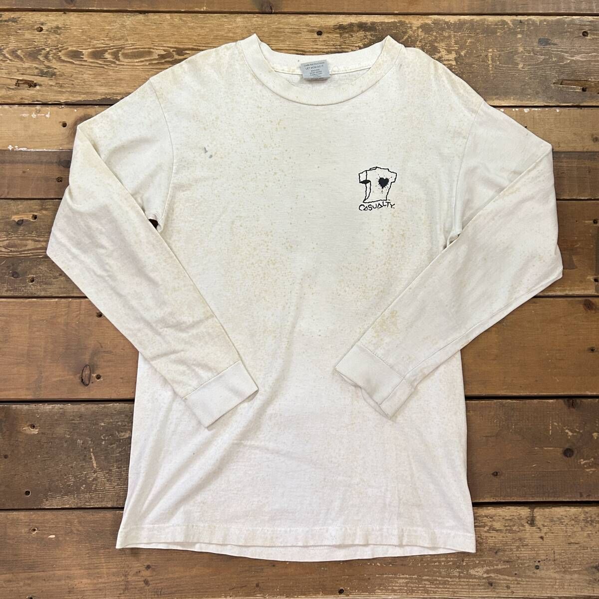 ZORLAC 長袖カットソー ロンT 90s ZORLAC Logo Print L/S Tee 黒 L ゾーラック 長袖 Tシャツ
