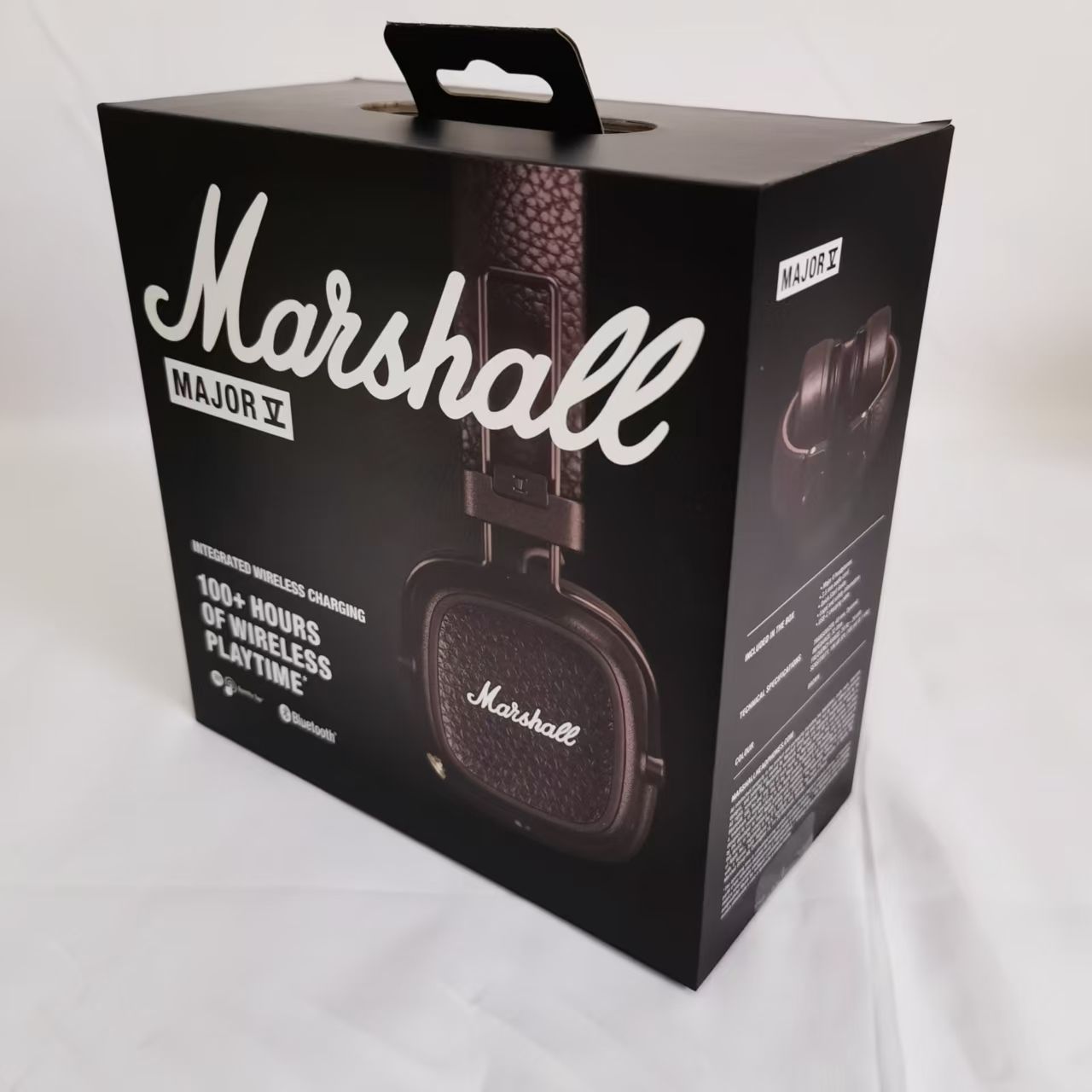 Marshall ワイヤレスオンイヤーヘッドホン Major V ブラウン Bluetooth/連続再生100時間/Qi充電対応/通話対応/正規品【並行輸入品】