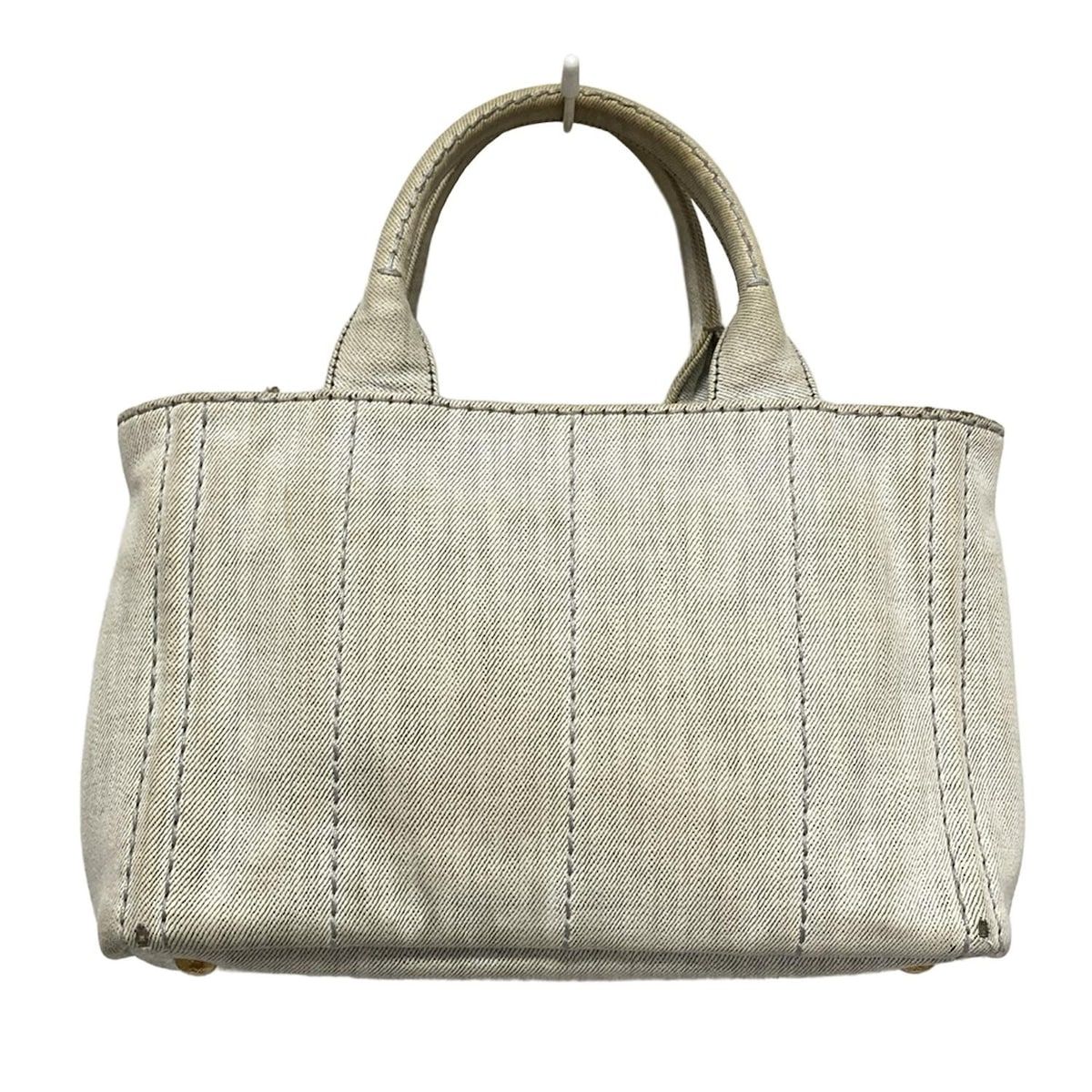 PRADAプラダCANAPA アイボリートートバッグショルダーバッグ