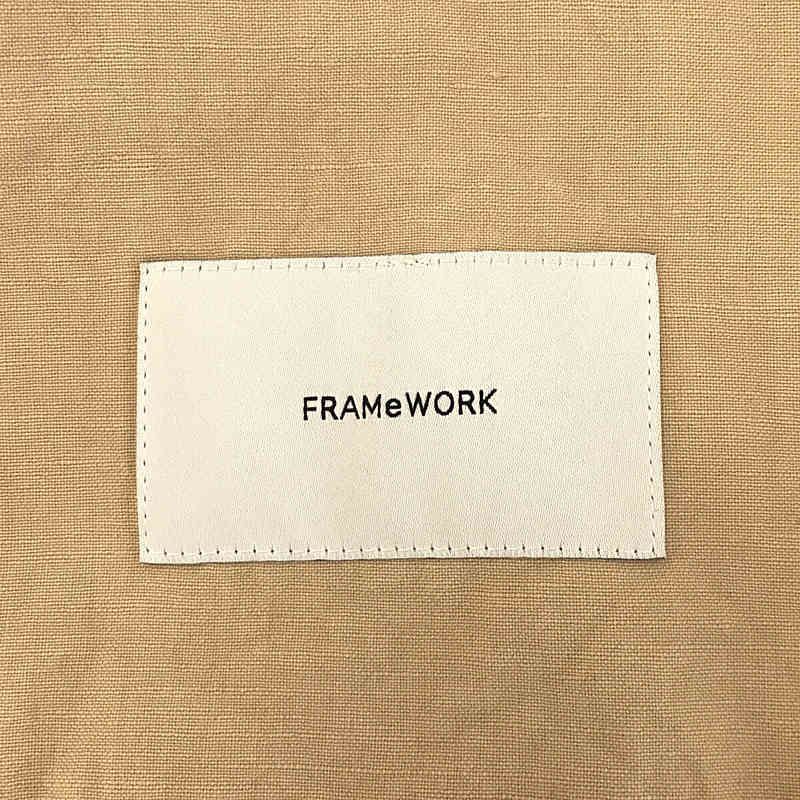 【2023SS】FRAMeWORK 綿麻ポプリンテーラードジャケット ベージュ Framework / フレームワーク | 2023SS | 綿麻ポプリンテーラード