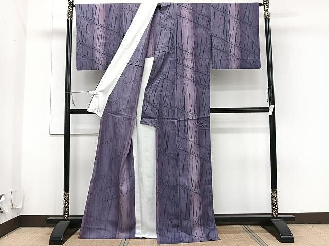 平和屋着物○本場大島紬 白大島 120亀甲 花鏡裏文 正絹 逸品 AAAU0164np