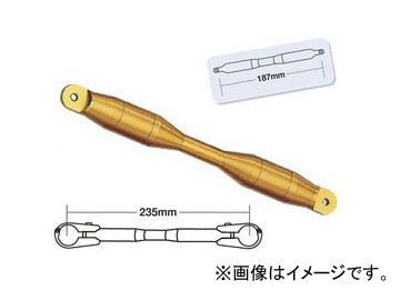 2輪 POSH Faith クイックリリースブレースシャフト FOR ナローアップバー/スーパースクーターバー/ミドルアップバー他 ゴールド シャフトタイプ2 095267-04