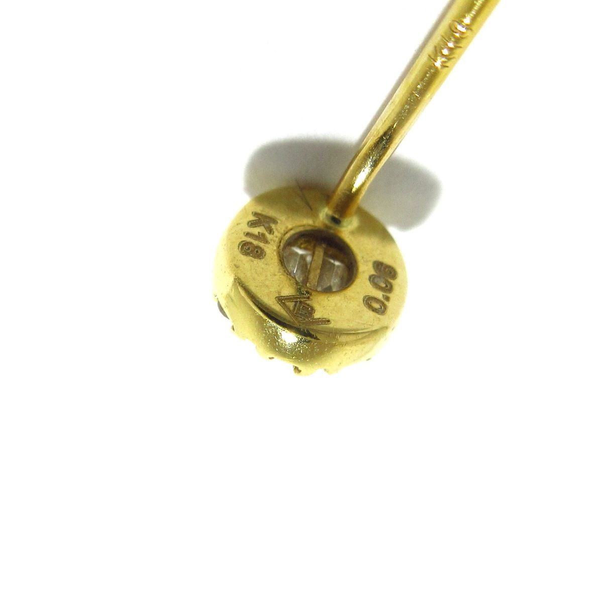 BELLESIORA ベルシオラK18 ダイヤモンドフープ スタッズピアス BELLESIORA ベルシオラK18 ダイヤモンドフープ スタッズピアス K18YG