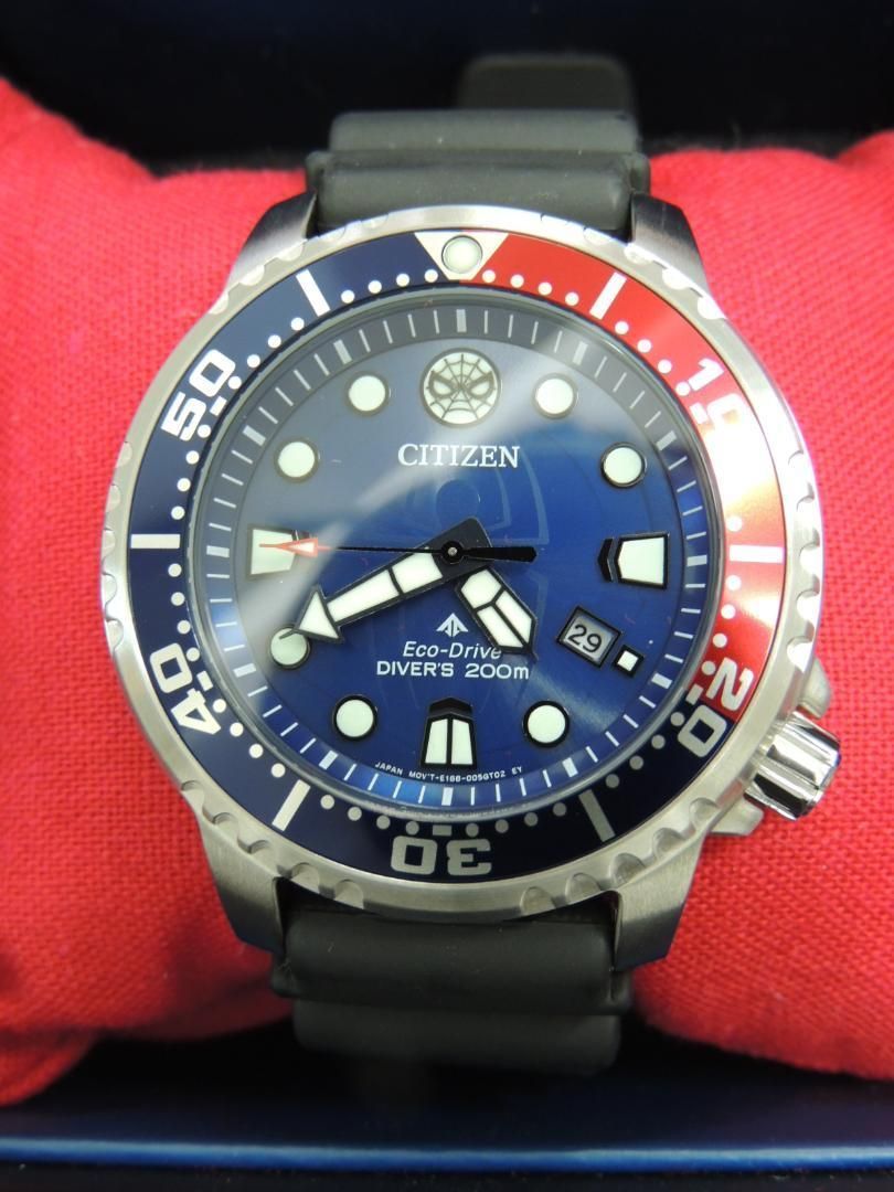 シチズン プロマスター マーベル スパイダーマン 限定 エコ