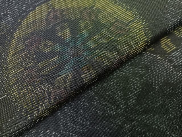 平和屋着物○本場大島紬 源氏車 正絹 逸品 AAAZ5054ph