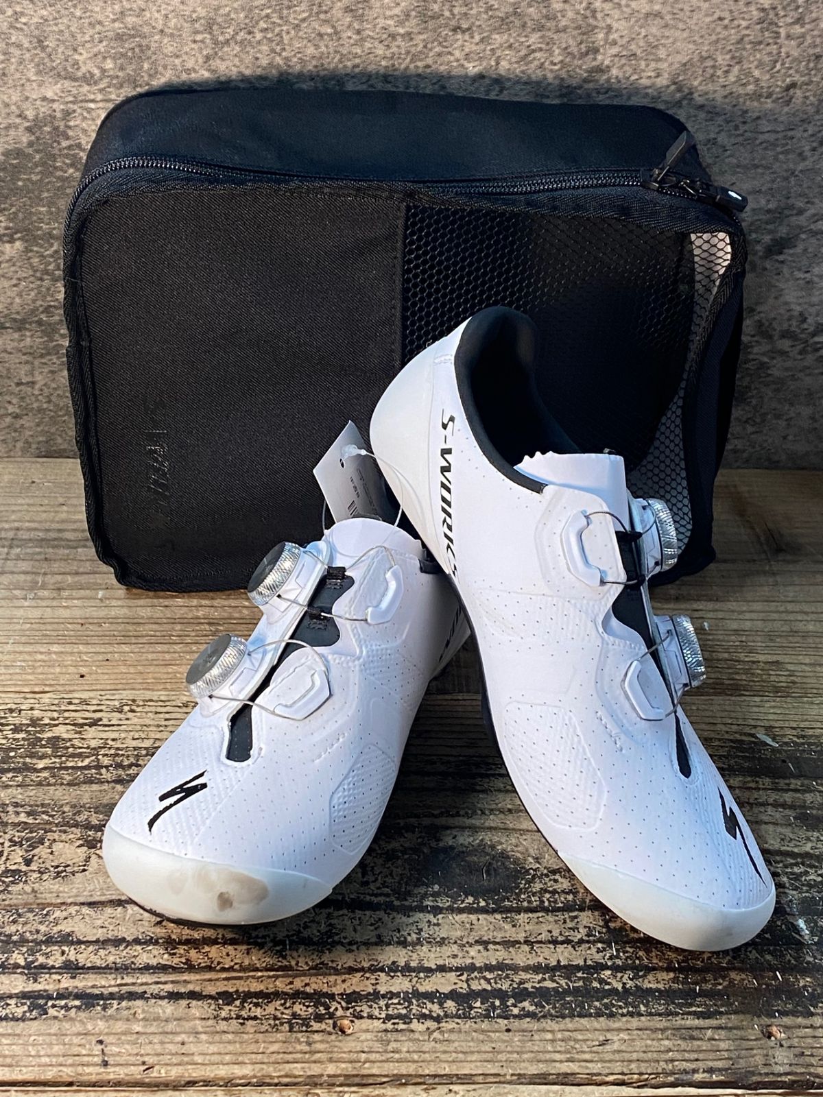 JM394 スペシャライズド SPECIALIZED エスワークス S-WORKS トーチ TORCH RD ビンディングシューズ 白 TEAM EU38 SPD-SL