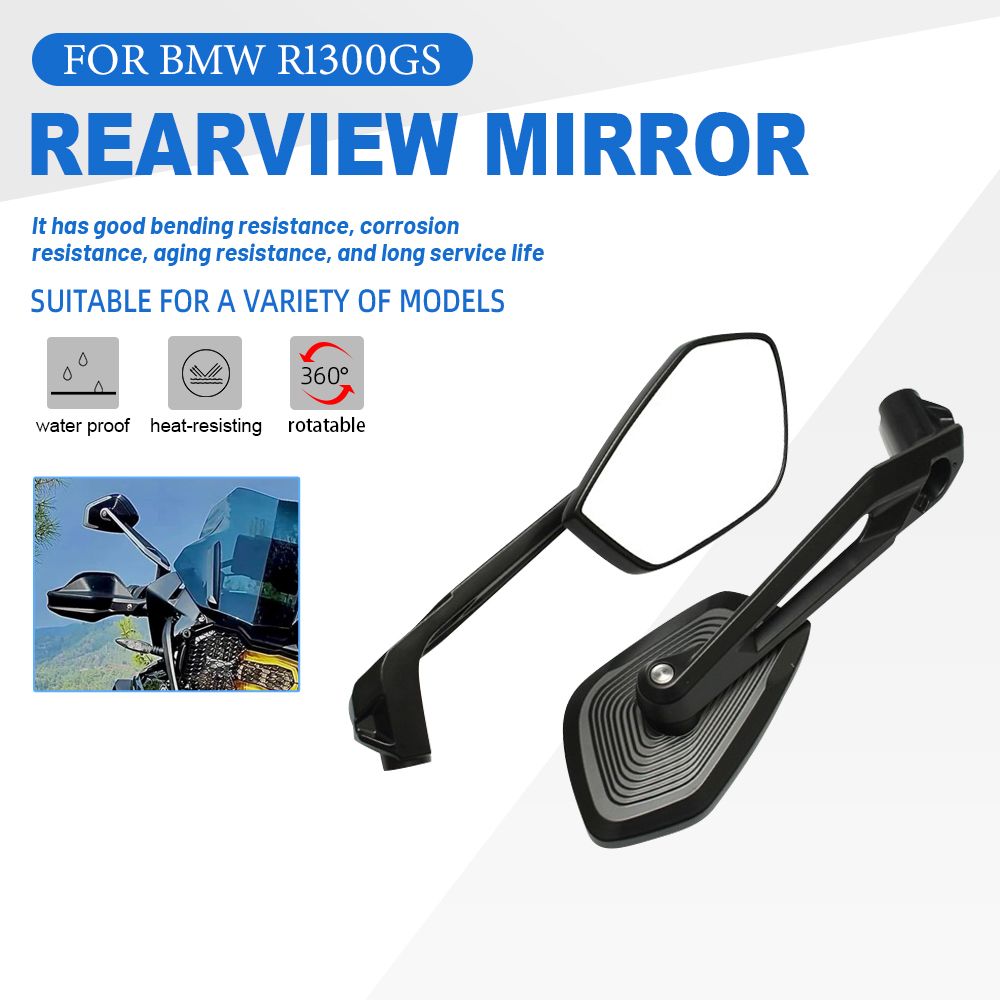 汎用 バイク サイド リアビュー ミラー BMW R1300GS S1000XR R1250R|RS G310GS G310R F750GS F850GS アルミ アジャスタブル ミラー