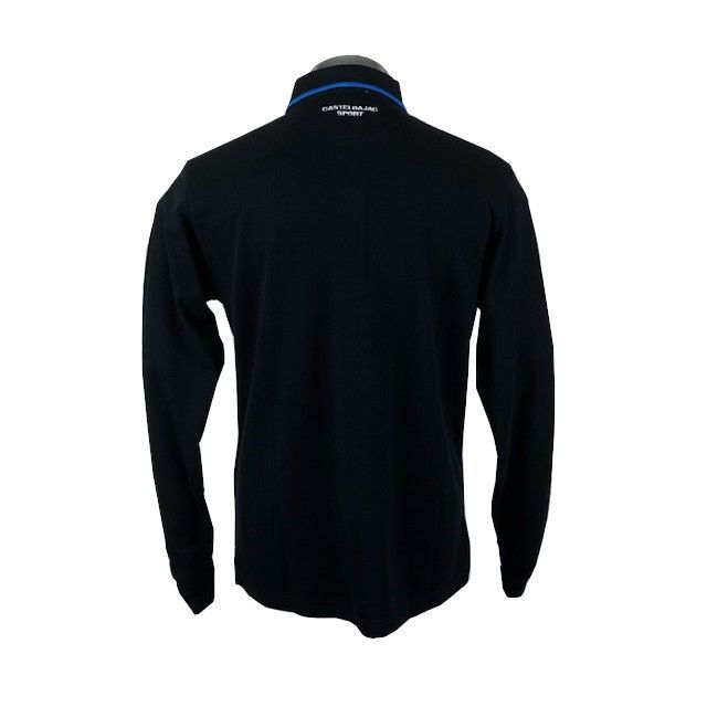 CASTELBAJAC カステルバジャック ブラック 長袖ポロシャツ L 48 30％OFF カステルバジャック CASTELBAJAC 機能素材長袖ポロシャツ