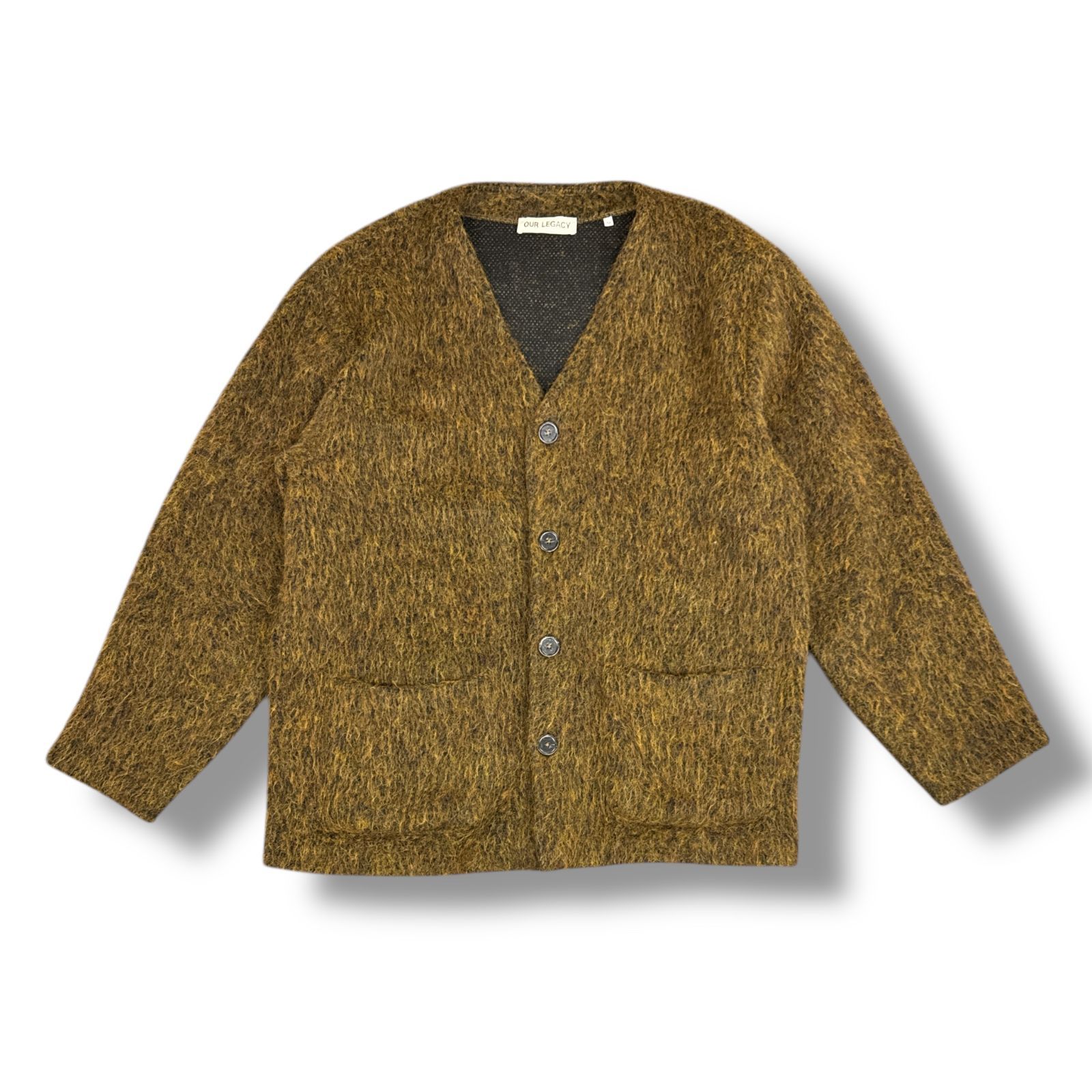 OUR LEGACY MELANGE MOHAIR CARDIGAN OLIVE メランジモヘア  