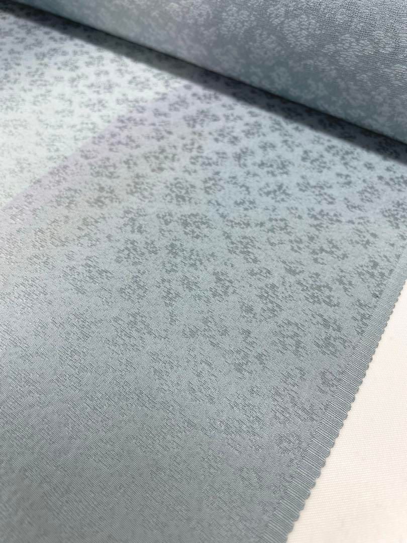 小紋 紋意匠 縦ぼかし ブルーグレー色系 正絹 反物 - メルカリ