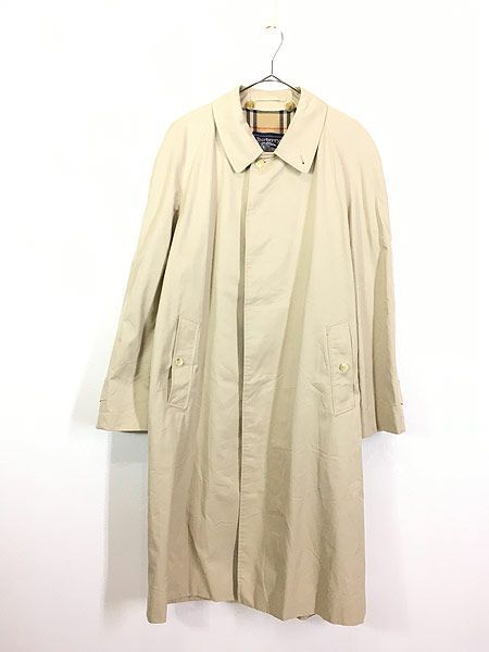 古着 80-90s 英国製 Burberry チェック ライナー 比翼 ステンカラー