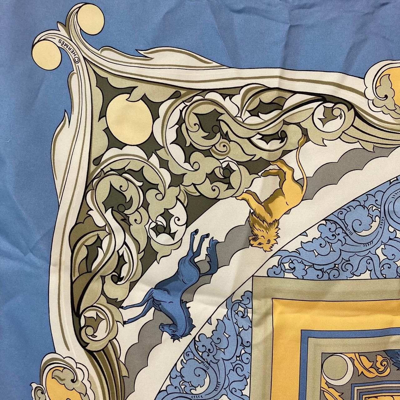 未開封　HERMES エルメス　スカーフ エルメス スカーフ カレ55 式典用馬勒 SILK100％ | 東京銀座の