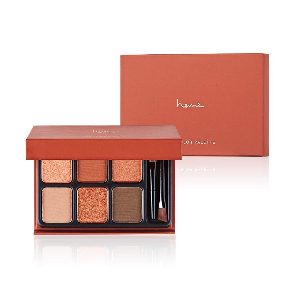 heme 6色アイシャドウパレットパレット(全6色) BURNT ORANGE 台湾コスメ 1個 (x 1) 