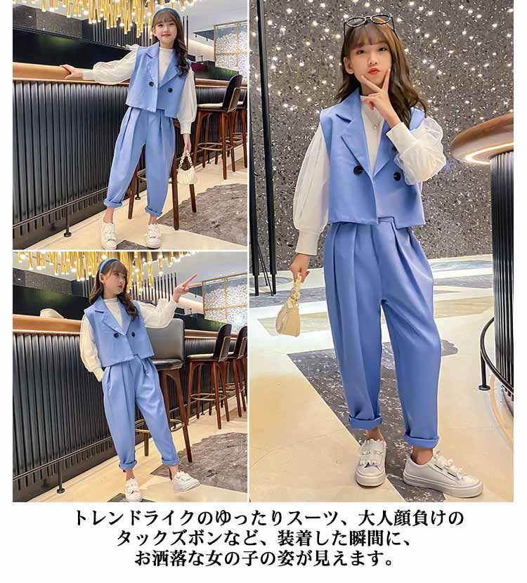 ハーフパンツスーツ　160　女の子　卒業式　入学式　フォーマル 女の子 卒服 パンツスーツ フォーマル セットアップ 卒業式