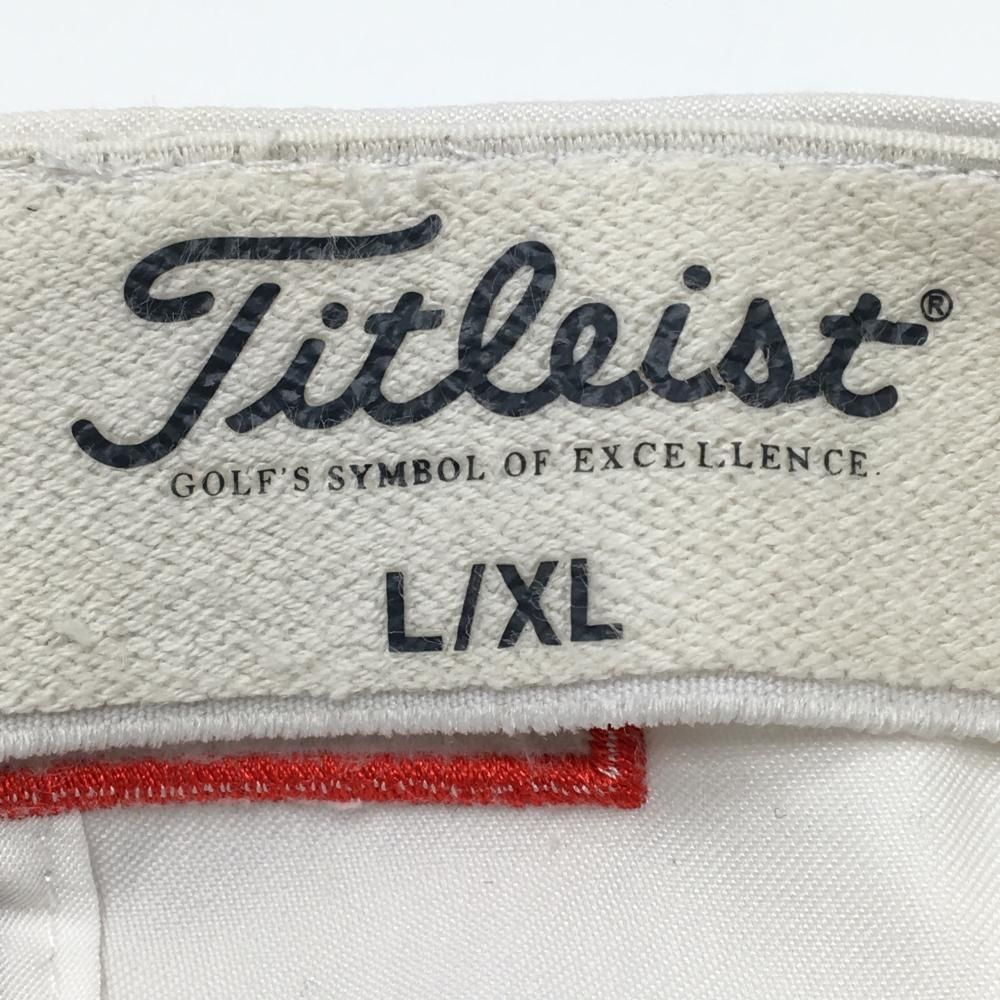 タイトリスト×フットジョイ キャップ 白×黒 立体ロゴ刺しゅう L/XL ゴルフウェア TITLEIST