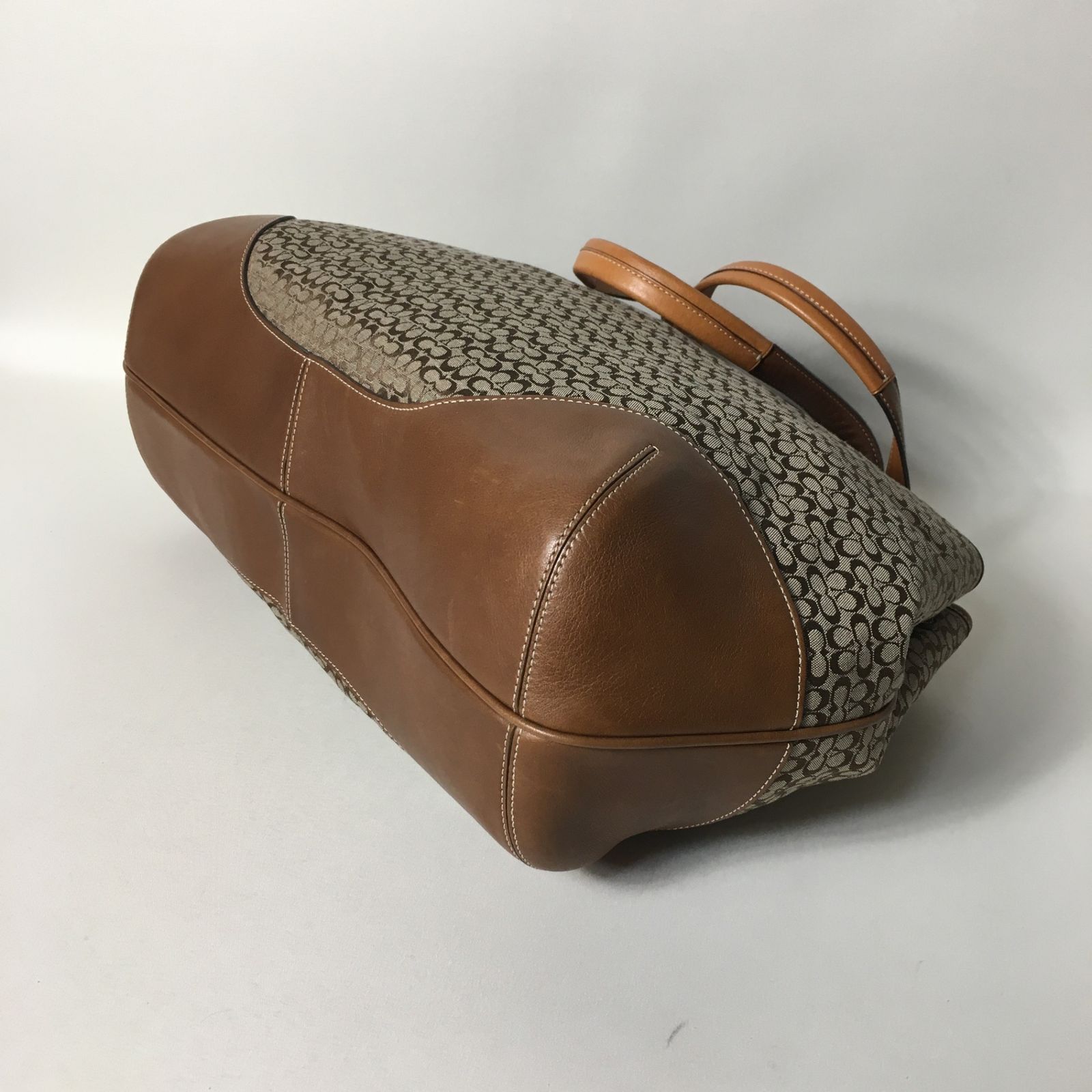 2506-95｜美品｜コーチ ミニシグネチャー トートバッグ ブラウン 2506-95｜美品｜コーチ ミニシグネチャー トートバッグ ブラウン