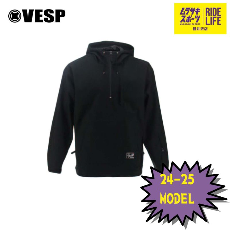 ムラスポ公式 VESP べスプ VPMJ1062 JACKET BK Sサイズ 24-25 メンズ スノーウエアー スノーボード 30％OFF