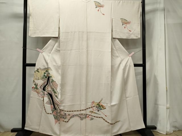 平和屋着物○訪問着 雪芝文 地紋起こし 暈し染め 金彩 正絹