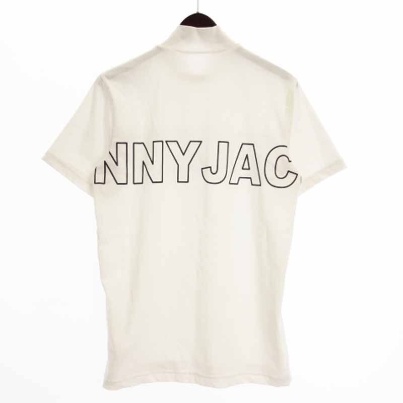 新品 ジャックバニー モックネック 半袖シャツ ホワイト サイズ4 ジャックバニー JACK BUNNY Tシャツ カットソー 半袖 モック