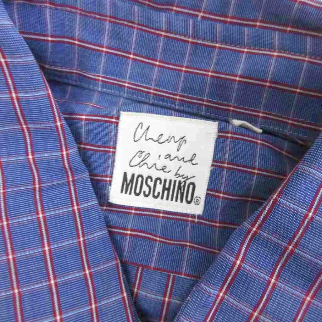 Cheap and Chic by Moschino 長袖シャツ Moschino Cheap and Chic Leopard Print Silk Long Sleeve