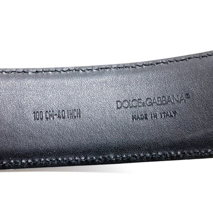 ☆DOLCE&GABBANA ドルチェアンドガッバーナ DGバックル レザーベルト  