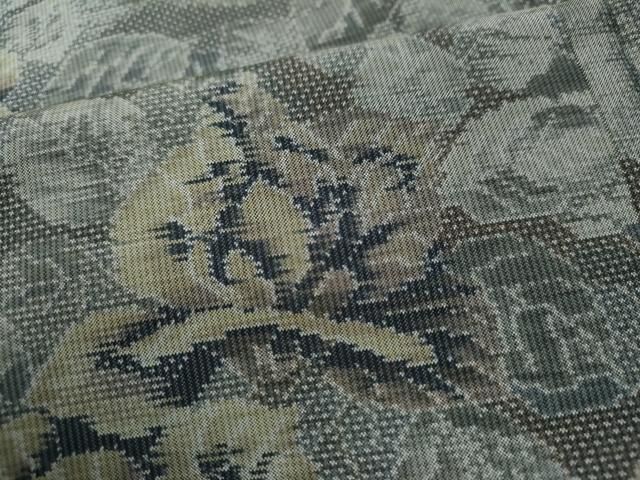 平和屋着物○本場大島紬 7マルキ 泥染め バラ 総絣 正絹 逸品 CAAS6721yc