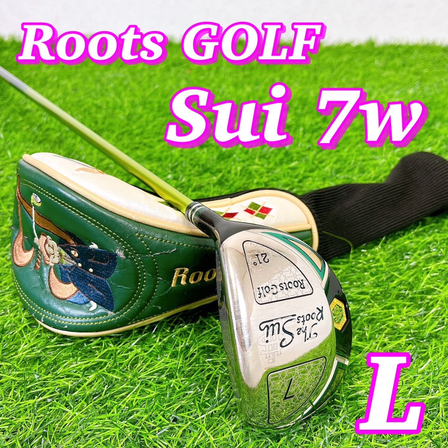 the Roots GOLF sui | ルーツゴルフ スイ レディース フェアウェイウッド 7w ヘッドカバー付き Lフレックス