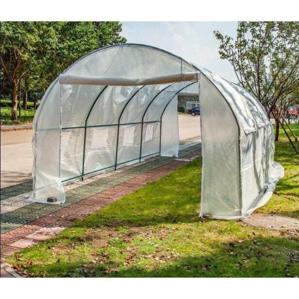 特売 プロの農家も愛用 PE素材 ビニールハウス 菜園ハウス 温室 グリーンハウス 3*2*1.75m 窓二つ スチールパイプ 野菜 育苗