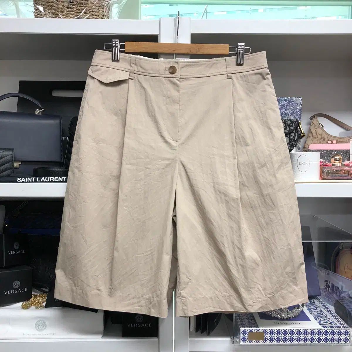 LEBEIGE ピンタックシワ パンツ