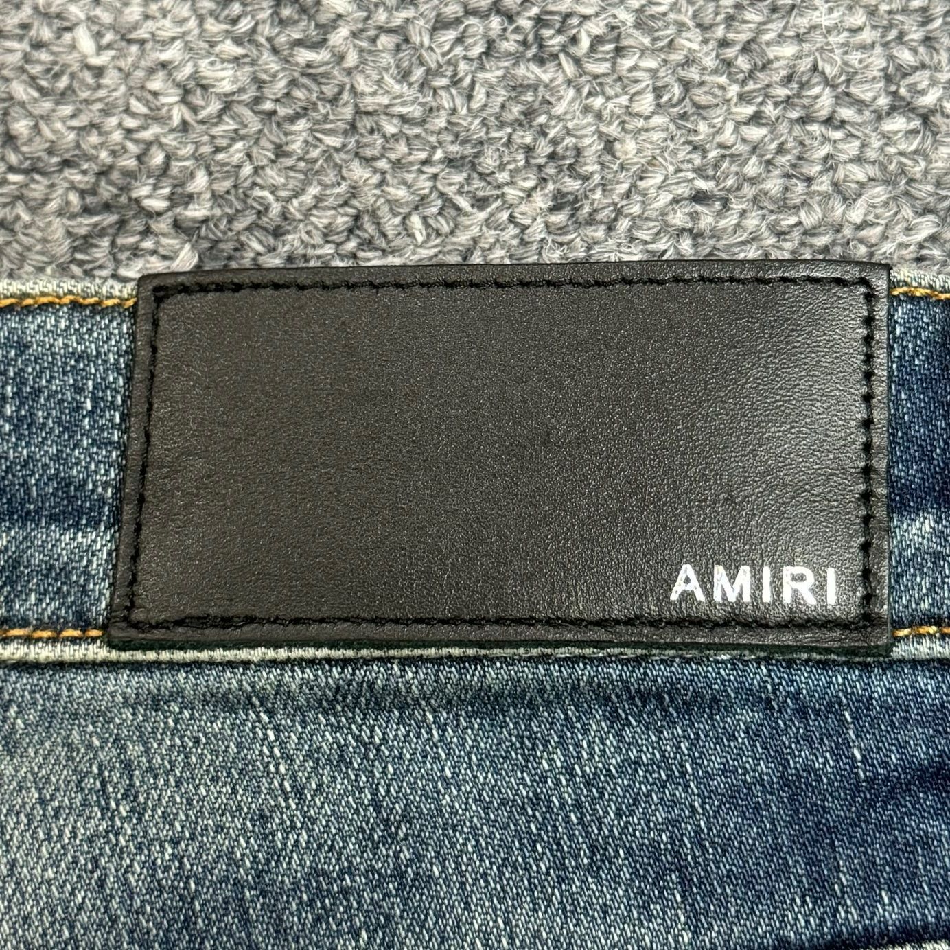 AMIRI 裾ジップ クラッシュ スキニー デニム パンツ アミリ 25 58759A