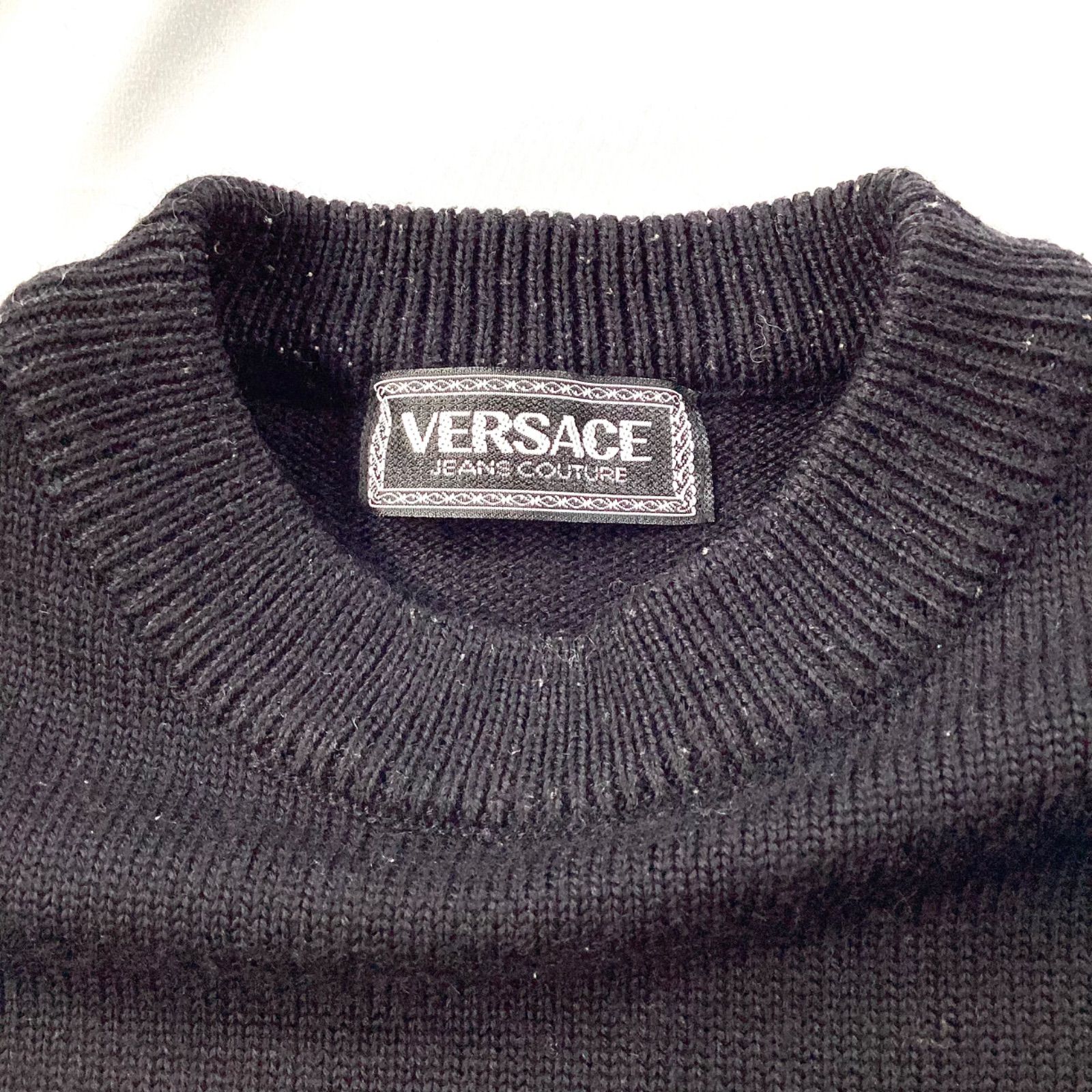 VERSACE ヴェルサーチ ヴィンテージ ニット メデューサ ロゴ オールド