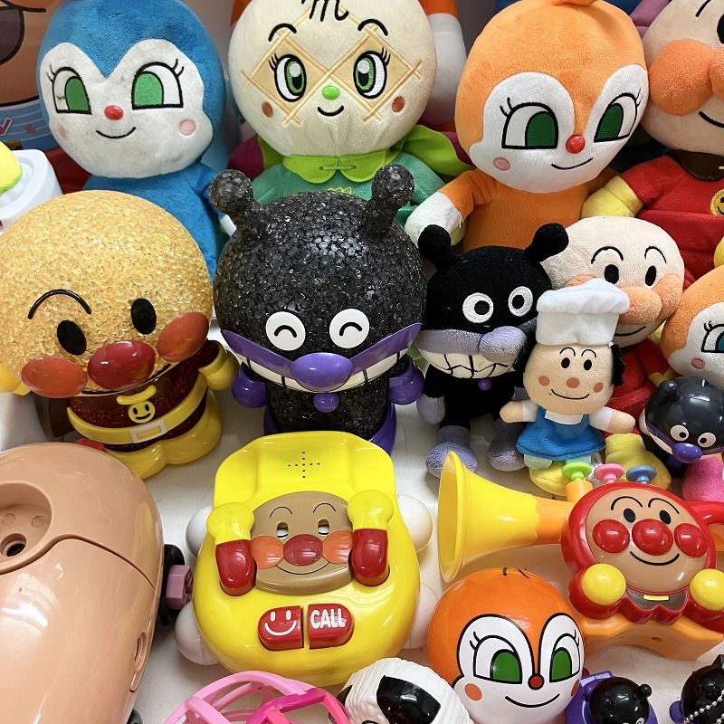 ◇ 【ジャンク品】 80点 まとめ商品 アンパンマン おもちゃ ぬいぐるみ