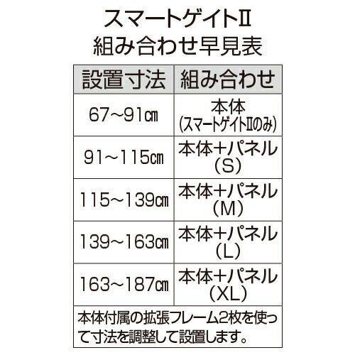 スマートゲイト２ミルキー ワイドパネルXＬ5014051001