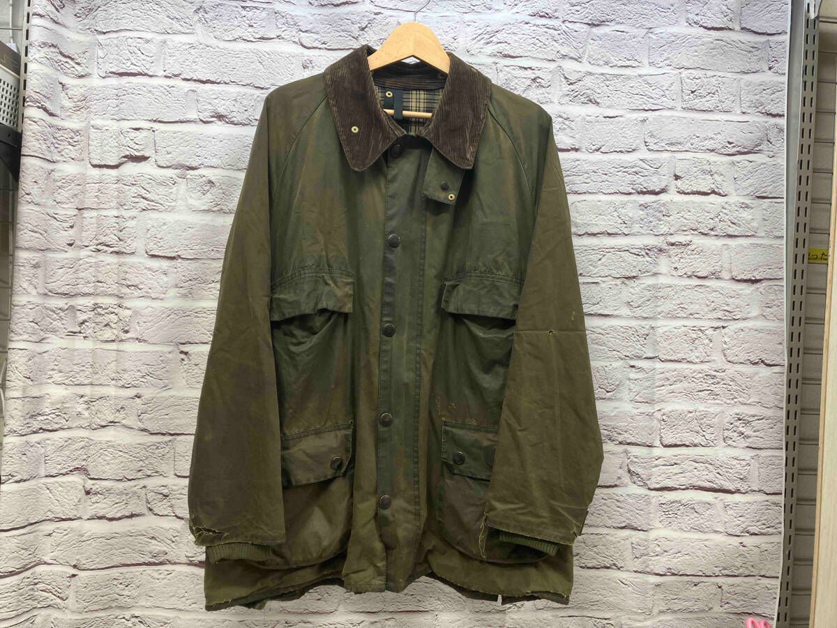 BARBOUR オイルド ジャケット表記サイズC44|112CM オリーブ