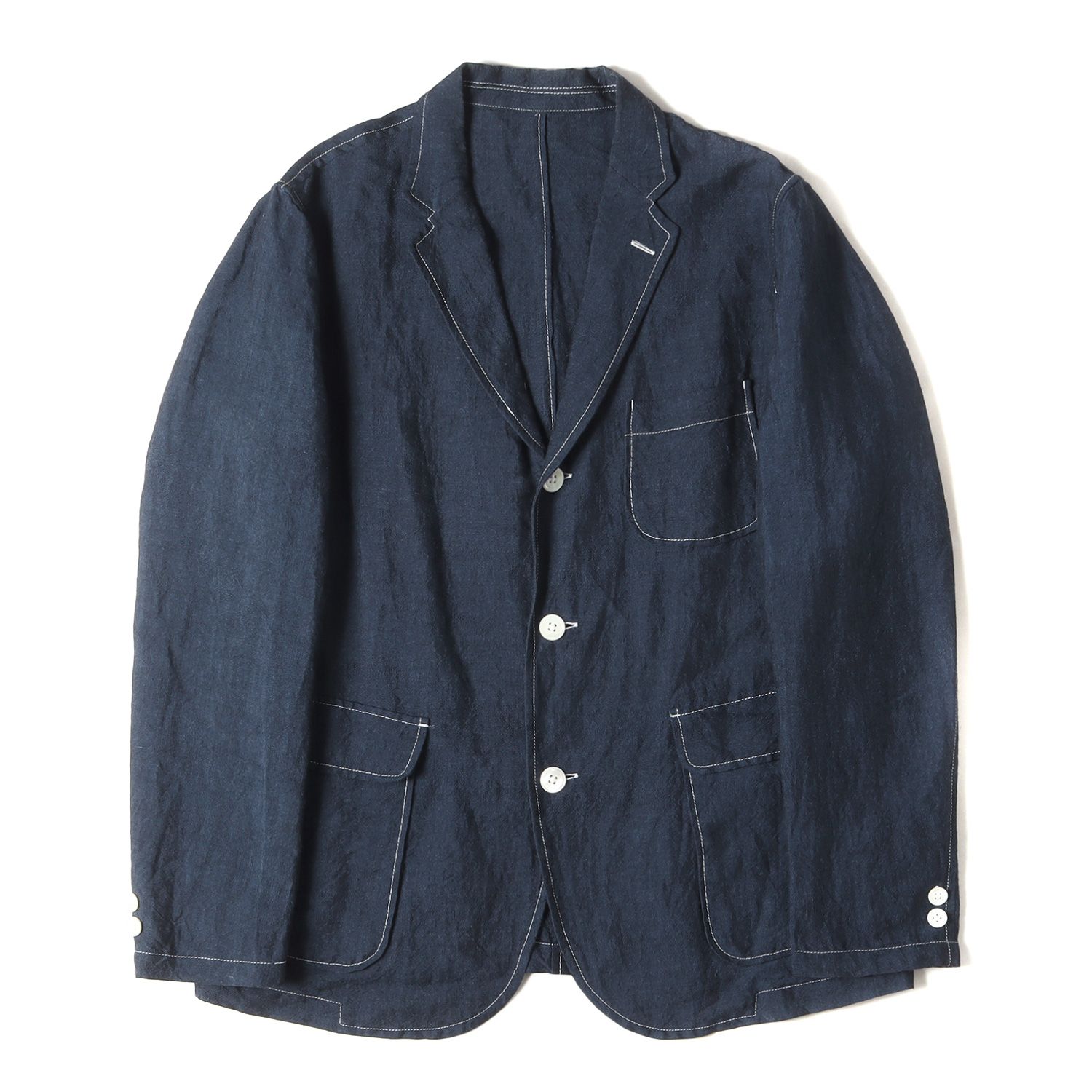 BEAMS ビームス ジャケット サイズ:M リネンレーヨン 段返り 3B 
