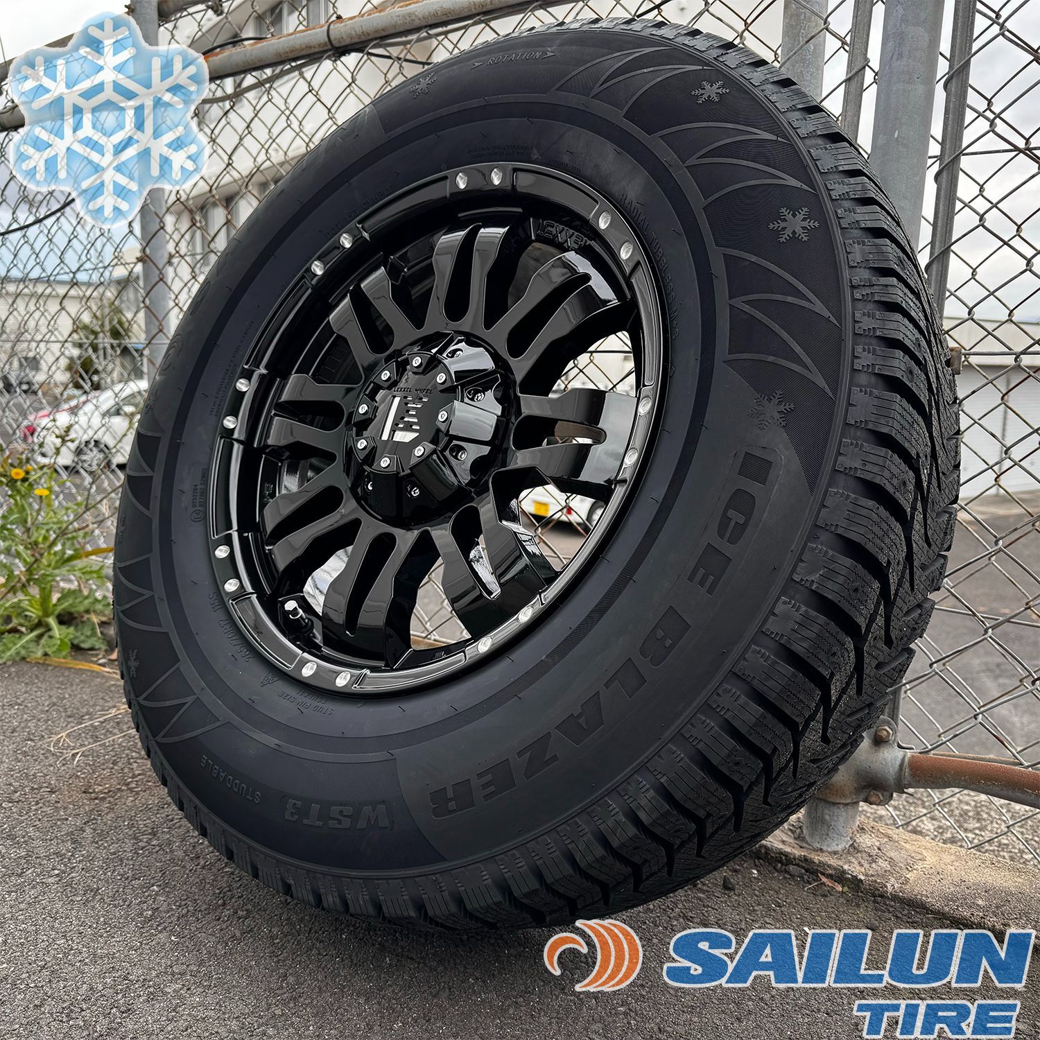 即納 2023年製 スタッドレス SAILUN WST3 265/65R17 265/70R17 ハイラックス プラド FJ サーフ パジェロ  17インチ タイヤホイールセット 4本セット 1台分 LEXXEL Balano 冬タイヤ