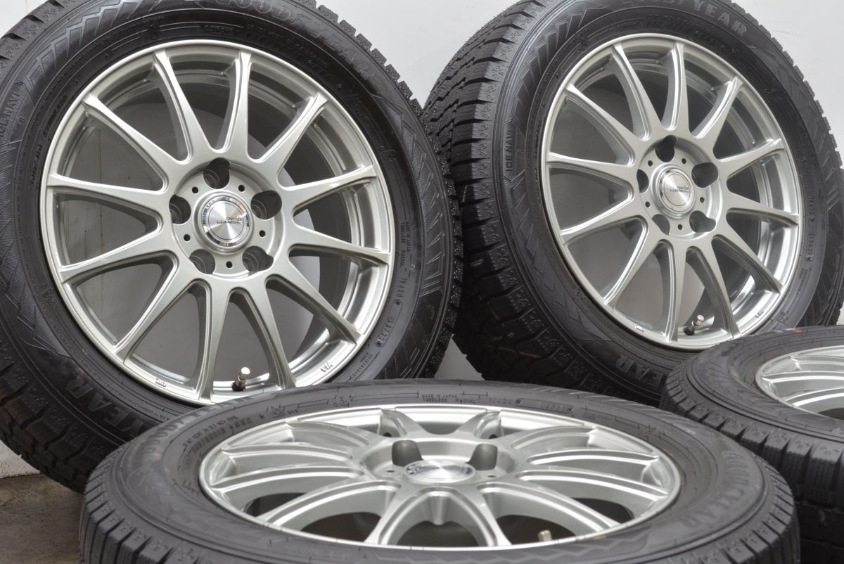 超人気、高品質で超激安。 バリ溝 Weds ラブリオン 16in 6.5J 38 PCD114.3 グッドイヤー アイスナビ8 205 60R16 トヨタ車 設計 ノア ヴォクシー SAI